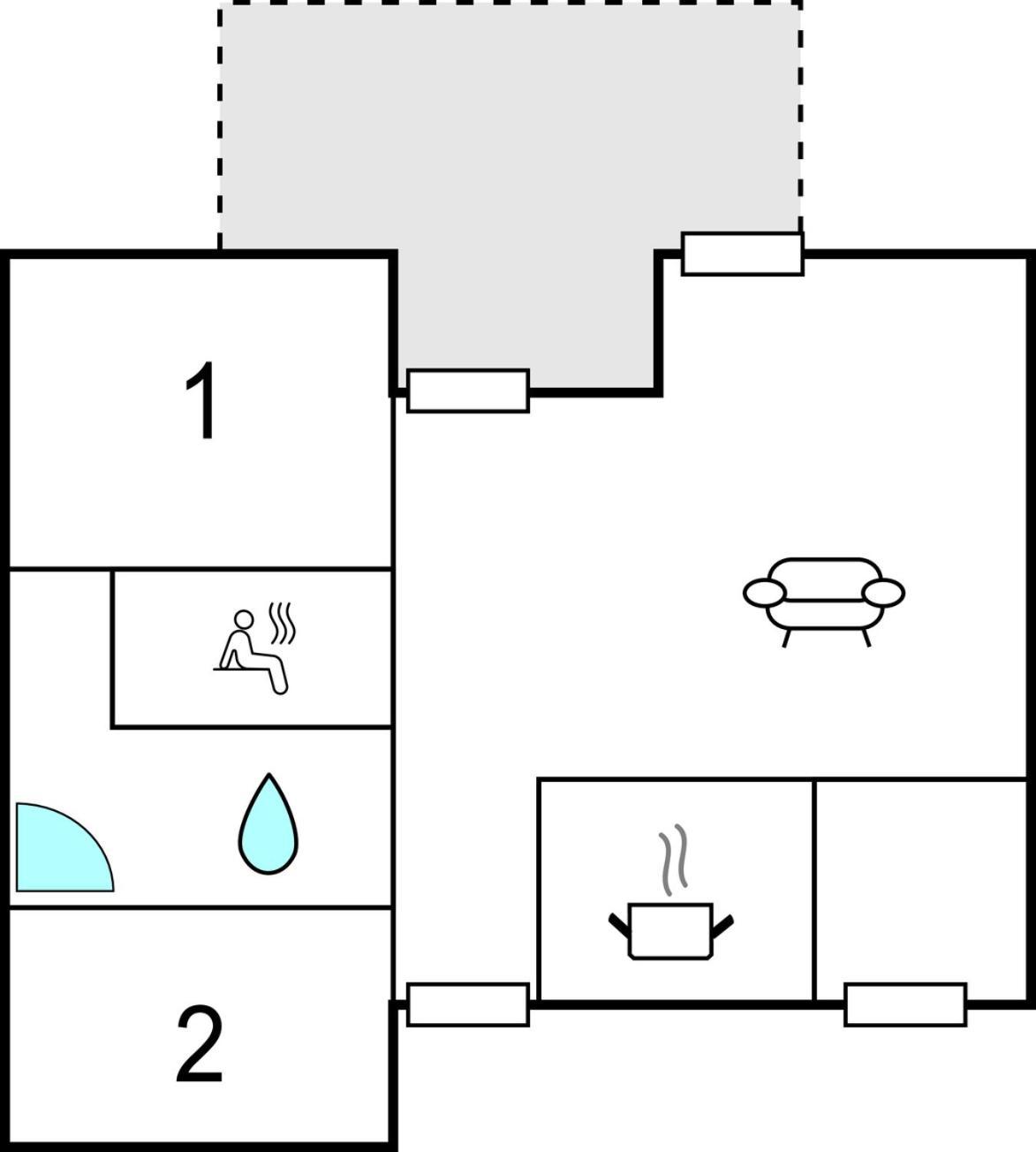 2 Bedroom Nice Home In Рехлин Экстерьер фото